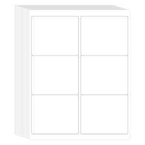 lot 10272 image: L LIKED 3-13 x 4 Printable White Sticker Labels, 300 Labels for LaserInkjet Printing - Matte (300 Labels, 50 Sheets)