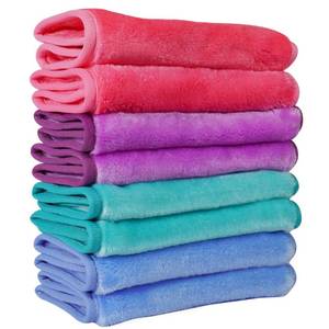 lot 10275 image: Nugilla Makeup Remover Cloths, 8 Packs Makeup Remover Towels Reusable Face Wash Cloth, Soft Microfiber Face Cloth for Women