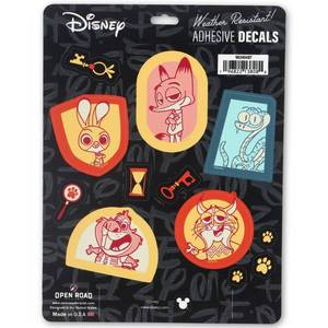 lot 10287 image: Disney Zootopia 2 Adhesive Vinyl Decals - Fun Set of Zootopia 2 Stickers for Car or Truck, 1 Pack (12 Count)