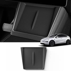 lot 10292 image: LUCKEASY for 2026 2025 Tesla Model Y Juniper New Center Console Wireless Charging Pad Non-Slip Silicone Mat Wireless Charger Mat for Model Y Accessories Black