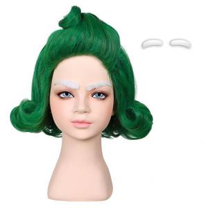lot 10334 image: ColorGround Green Styled Cosplay Wig for Halloween