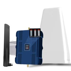 Cell Phone Booster for Home & Office,Up to 2,000 sq ft,Cell Phone Signal Booster with Band 66/25/2/4/5/12/13/17,Boost 5G 4G Data for All U.S. Carriers FCC Approved Cell Booster (Blue)