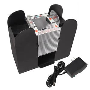 lot 11188 image: GSE Games & Sports Expert 6-Deck Automatic Card Shuffler, ACDC-Power & Battery-Operated Electric Shuffler Machines for Playing Cards, Blackjack, Texas Holdem, Canasta, Bridge, Rummy, UNO