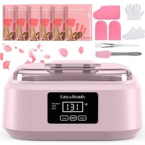 lot 11189 image: Paraffin Wax Machine for Hand and Feet - 3000ml Hand Wax Paraffin Machine for Arthritis, Touchscreen Paraffin Wax Warmer with 6 Packs Rose Wax (2.64 lbs), Paraffin Bath for Smooth & Soft Skin