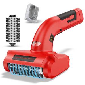 lot 11204 image: SCZND Electric Grill Brush, Electric BBQ Grill Cleaner Cordless Rechargeable 700 RPM Grill Cleaning Brush for Outdoor Barbecue Grill with LED Light, Stainless Steel Brush, Cleaning Stone, Safety Lock (Used)