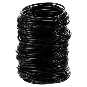 lot 12002 image: Clysee 120 Pcs 80s Silicone Jelly Bracelets Neon Stretchable Gel Gummy Rubber Bracelets 80s Hair Ties for Aldults(Black Color)