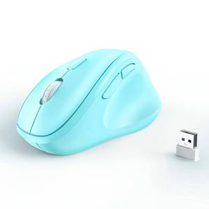 lot 12003 image: Ergonomic Wireless Mouse with USB Receiver for PC Computer, Laptop and Desktop, Ergo Mouse Vertical with Silent Clicks Long Battery Life, Up to 1600 DPI & 1 AA Battery Powered, Blue