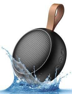 lot 12010 image: SumYanHing IPX7 Waterproof Bluetooth Speaker, 10W Loud Sound Portable Wireless Speaker with Bluetooth 5.3, TF Card, Built-in Mic, 12H Playtime for Shower Beach Camping Hiking Pool, Black