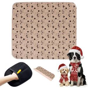 lot 12019 image: Puppy Pads with Pheromones, Washable Puppy Pee Pads for Dogs Reusable Puppy Pads for Dogs and Cats - Leak & Odor Proof, Non-Slip Base Training Pads for Home & Travel(with Pet Hair Removal Gloves)