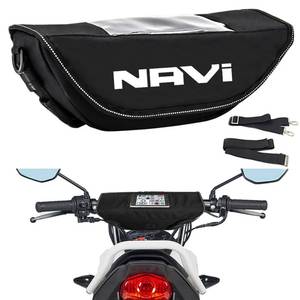 lot 12025 image: For Navi 110 navi 110 2026 2025 2024 2023 2022 2021 Motorcycle Accessories Waterproof and Dustproof Handlebar Storage Bag Travel Tool Bag Waterproof Bag Handlebar Navigation Bag Storage Bag (B)