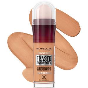 lot 12396 image: Maybelline Instant Age Rewind Eraser Foundation with SPF 20 and Moisturizing ProVitamin B5, 300, 1 Count (Packaging May Vary) (Used)