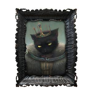 lot 14364 image: YULINKLIN 5x7 Vintage Picture Frame, Antique Black Gothic Ornate Baroque Style Photo Frame with Glass, Ideal for Dark Fantasy Art, Retro Tabletop & Wall Hanging Home Decor