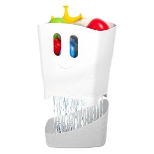 lot 14372 image: Ubbi Freestanding Bath Toy Organizer Bath Caddy with Removable Drying Rack Bin and Scoop for Toddlers and Baby, Gray