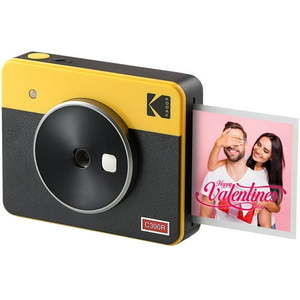 KODAK Mini Shot 3 Retro 4PASS 2-in-1 Instant Camera and Photo Printer (3x3 ) + 8 Sheets  Yellow