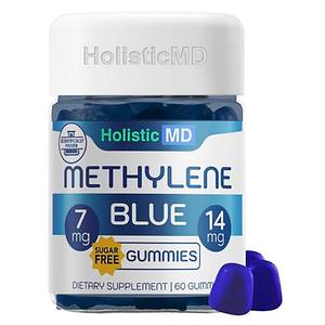 lot 14393 image: Holistic MD Methylene Blue for Humans USP Pharma Grade 7mg and 14mg dose - 3rd Party Certified Quality - Sugar Free Vegan - Berry Flavor 60 Gummies