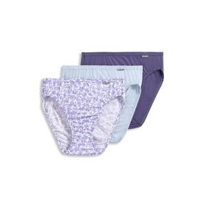 lot 14403 image: Jockey Womens Underwear Elance French Cut - 3 Pack, Midnight IrisBouquet BloomFrothy Blue, 5