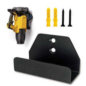lot 14469 image: Wall Mount Metal Hanger for Dewalt 20V Leaf Blower, Fit for Only DCBL722 Models, Leaf Blower Attachments Tool Holder & Hook Mounting, Heavy-Duty Garage Vacuum Wall Mounted Bracket (Matte Black,1pack)