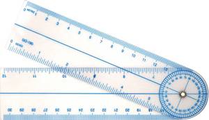 lot 14485 image: Westcott 7-Inch Goniometer Quick Angle Protractor Measuring Tool (GO-180)