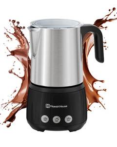 lot 15019 image: Maestri House Milk Frother, 4-in-1 Electric Milk Steamer and Frother, 16.9OZ 600W Smart Touch Control Hot and Cold Foam Maker, Memory Function for Latte, Cappuccinos, Warm Milk, Hot Chocolate Milk