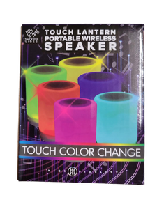 lot 16155 image: Touch Lantern Portable Wireless Speaker with Color Changing LED