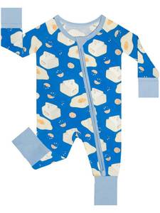 lot 16163 image: GUISBY Baby Boys Buttery-Soft Snug Fit Footless Pajamas, Viscose from Bamboo Baby Pajamas, 2-Way Zipper PJs, Newborn