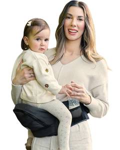 lot 19114 image: Grownsy Ultra-Comfy Baby Carrier with Hip Seat, Enhanced Safety, Hands-Free Support for Newborn to Toddler (0-50 lbs), Multiple Pockets, Ergonomic, Adjustable Waistband, Minimalist Design �� Black