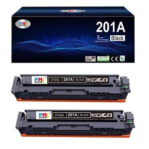 lot 19176 image: 201A Black Toner Replacement for HP 201A CF400A Toner Fit for HP Color LaserJet Pro M252dw, M252n Color LaserJet Pro MFP M277c6, M277dw, M277n Printer Ink (2 Black)