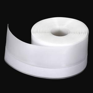 lot 20047 image: Silicone Seal Weather Stripping Tape, 16.4 Feet Silicone Door Gaps Seal Self-Adhesive Silicones Window Sealing Tape for Home House Bathroom Shower Doors Windows Accessories, Clear
