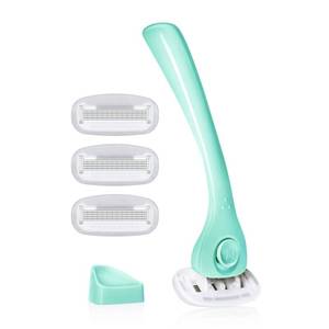 lot 20111 image: Billie Razors for Women Shave Kit �� Razor  4 x 5-Blade Razor Refills  Magnetic Holder �� Minty