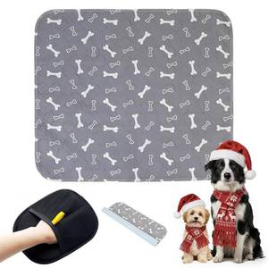 lot 20131 image: Puppy Pads with Pheromones, Washable Puppy Pee Pads for Dogs Reusable Puppy Pads for Dogs and Cats - Leak & Odor Proof, Non-Slip Base Training Pads for Home & Travel(with Pet Hair Removal Gloves)