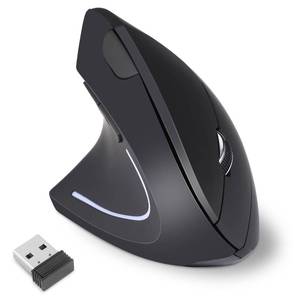 lot 20140 image: KUNSI Left Handed Mouse, 2.4G Wireless Left Handed Ergonomic Mouse with 80012001600 Adjustable DPI, 6 Buttons Wireless Vertical Mouse for MacBookLaptopPCDesktop-Black