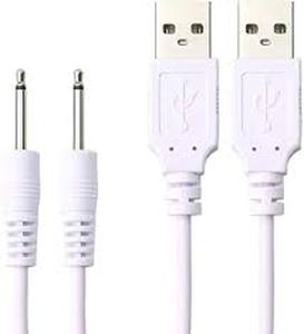 lot 10315 image: 2 Pack Wand Charger Replacement DC Charging Cable Set Compatible with lovesense,Compatible with Tracys Dog,Tracys Dogg Beauty Instrument USB Charger Cords 2.5mm Wand Vibrating Massager Charger