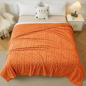 lot 13930 image: Oeko Tex Queen Size 90in x 90in Polyester Comforter Dark Orange