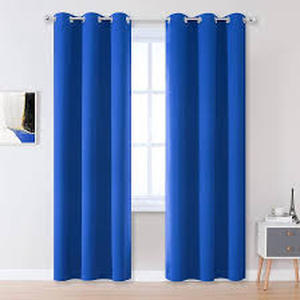 lot 19181 image: Solid Royal Blue Window Curtains