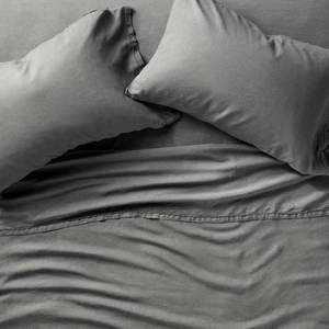 Queen 100% Linen Sheet Set Dark Gray - Casaluna - Retail: $140
