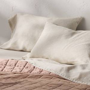 lot 9424 image: 1 Pack Standard 100% Linen Pillowcase Natural - Casaluna