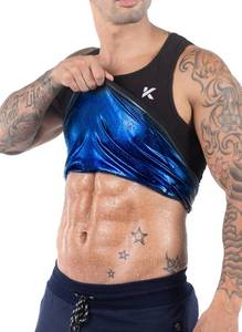 lot 329 image: Kewlioo Mens Heat Trapping Pullover Sweat Enhancing Vest - Sauna Suit Shirt Compression Vest Shapewear Top for Gym Exercise - Retail $20