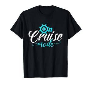lot 350 image: Two Pack, Medium and 3XL On Cruise Mode T-Shirt Cruise Vacation Family Trendy Shirt T-Shirt - Retail $15