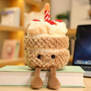 lot 356 image: Maomoto Birthday Cake Plush Toy,8 Cute Birthday Cake Stuffed Animal for Girls, Cute Birthday Plushies Pillow Food Stuffed Animals for Kids - Retail $9