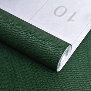 lot 357 image: Sevalo Olive Green Peel and Stick Wallpaper Green Contact Paper for Cabinets and Drawers Textured Embossed Self Adhesive Removable Wallpaper Bedroom Bathroom Waterproof Dark Room 15.7inW 78.7inL - Retail $6