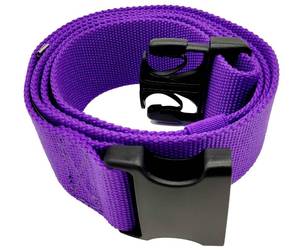 lot 368 image: Gait Belt with Plastic Buckle by LiftAid - Transfer and Walking Aid with Belt Loop Holder for Assisting Therapist, Nurse, Home Care - 60L x 2W (Purple) - Retail $10