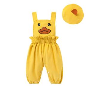 lot 378 image: YOUNGER TREE Baby Boy Girl Overalls Newborn Infant Corduroy Suspender Pants Animal Romper Jumpsuit with Hat Toddler Clothes(12-18 Months,Duck)