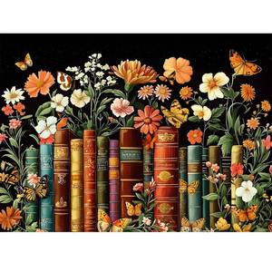 lot 410 image: 500 Piece Puzzle for Adults  Vintage Wildflowers Books Puzzle  Recycled Cardboard Plant Flowers Jigsaw Puzzle 500 Pieces  Challenging Game Home Decor Birthday Party Gift Toy for Adults Seniors - Retail $9