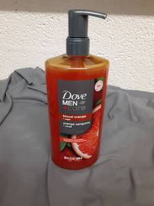 lot 436 image: DOVE MEN Moisturizing Body Wash  #1 Dermatologist Body Wash for Men, Sulfate Free, Paraben Free, & Dye Free  Blood Orange  Sage, 26oz - Retail $11
