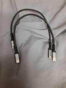 lot 443 image: 1ft USB-C to USB-C Cable Short Type C to Type C Fast Charging Cable Compatible with Apple iPhone 1615 ProMax Samsung Galaxy Google, Short USBC to USBC Cord 12 Inch - Retail $8
