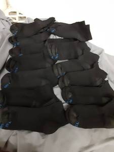 lot 448 image: Hanes Boys Ankle Socks, 14 Pairs, Stretch-Cotton Socks for Boys, Moisture-Wicking, Cushioned - Retail $16
