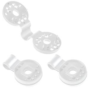 lot 471 image: Frienda 30 Pieces Round Shade Cloth Plastic Clip Reusable Heavy Duty Sunshade Fabric Net Fixing Clip Attachment and Placement for Sun Shade Net Anti Bird Garden Waterproof Netting Accessories(White) - Retail $9