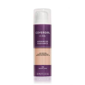 lot 482 image: COVERGIRL Advanced Radiance Age Defying Foundation Makeup Natural Ivory, 1 oz (packaging may vary) - Retail $9