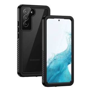 lot 492 image: Lanhiem for Samsung Galaxy S22 Case, IP68 Waterproof Dustproof with Built-in Screen Protector, Heavy Duty Full Body Protective Phone Case for Samsung S22 5G, BlackClear - Retail $20