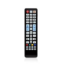 lot 558 image: JISOWA Replacement Remote Control Universal for All Samsung LCD LED HD Plasma TV AA59-00785A AA59-00601A AA59-00600A BN59-01267A BN59-01177A PN51E450A1FXZA UN32EH5000FXZA UN32J4000AFXZA UN49M5300AFXZA - Retail $10